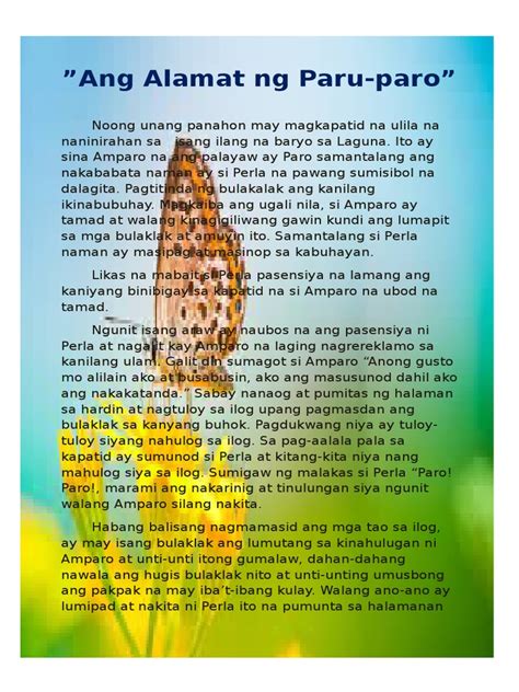 Ang Alamat ng Paru.